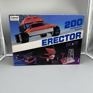 Erector 200 Construction Play Set System Vintage‎ 1981, No.32200 Open Box Read